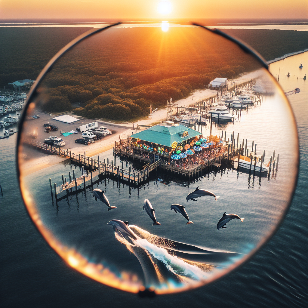 Experience a unique perspective of dolphin watching from a parasail or enjoy their presence while dining dockside at the Lynnhaven Inlet.